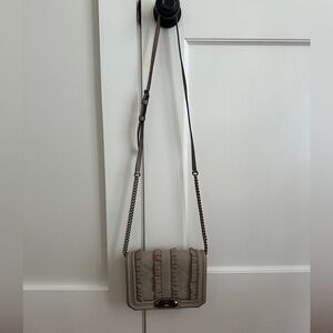 Rebecca Minkoff Gray/Tan Suede Crossbody